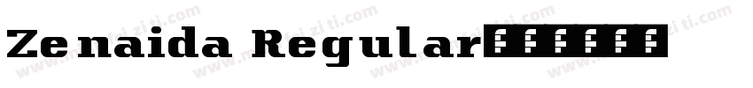 Zenaida Regular字体转换